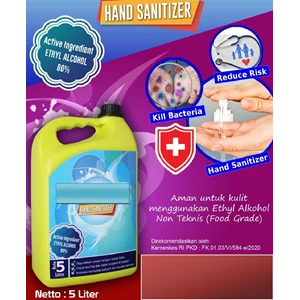 Hand Sanitizer Ethyl Alcohol 80%